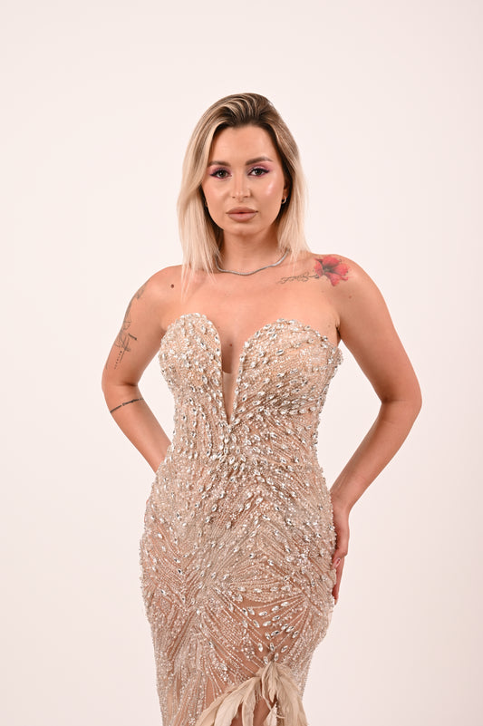 Rochie de ocazie pe corset – model unicat