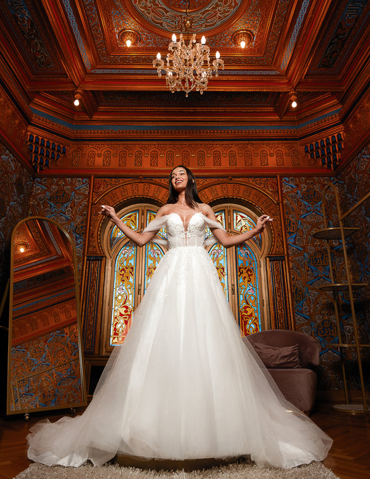 Rochie De Mireasa Din Voal