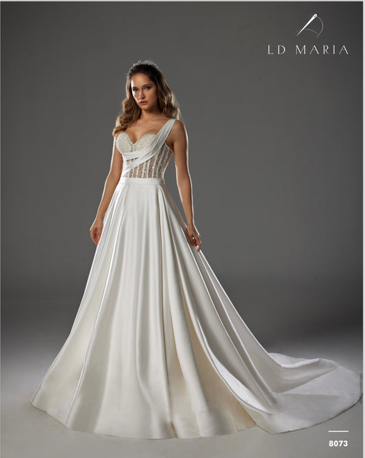 Rochie De Mireasa Cu Perle