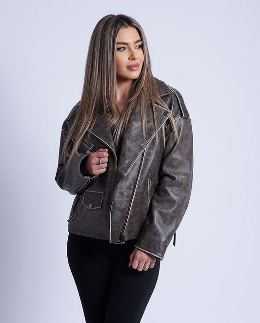 Geacă din piele naturală