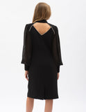 Rochie Midi Tip Sacou La Două Rânduri