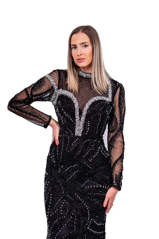 Rochie Neagra Din Dantela