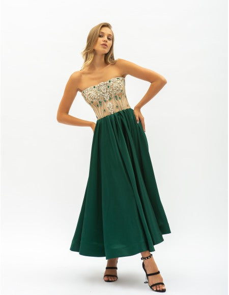 Rochie Verde De Lungime Medie